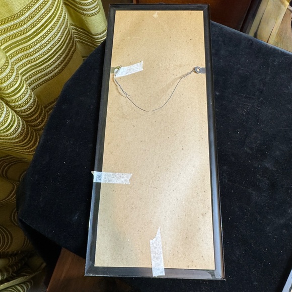 Vintage 80s Duffex mirror, foil art pink flowers, sold individually, 2 available - Picture 4 of 6